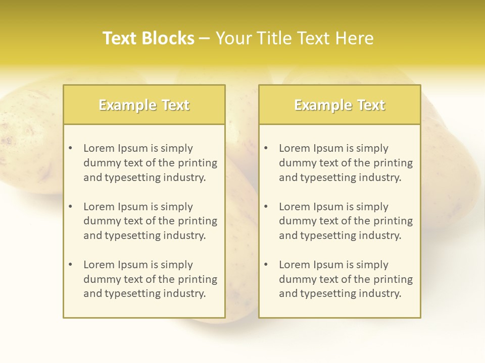 White Foodstuff Health PowerPoint Template