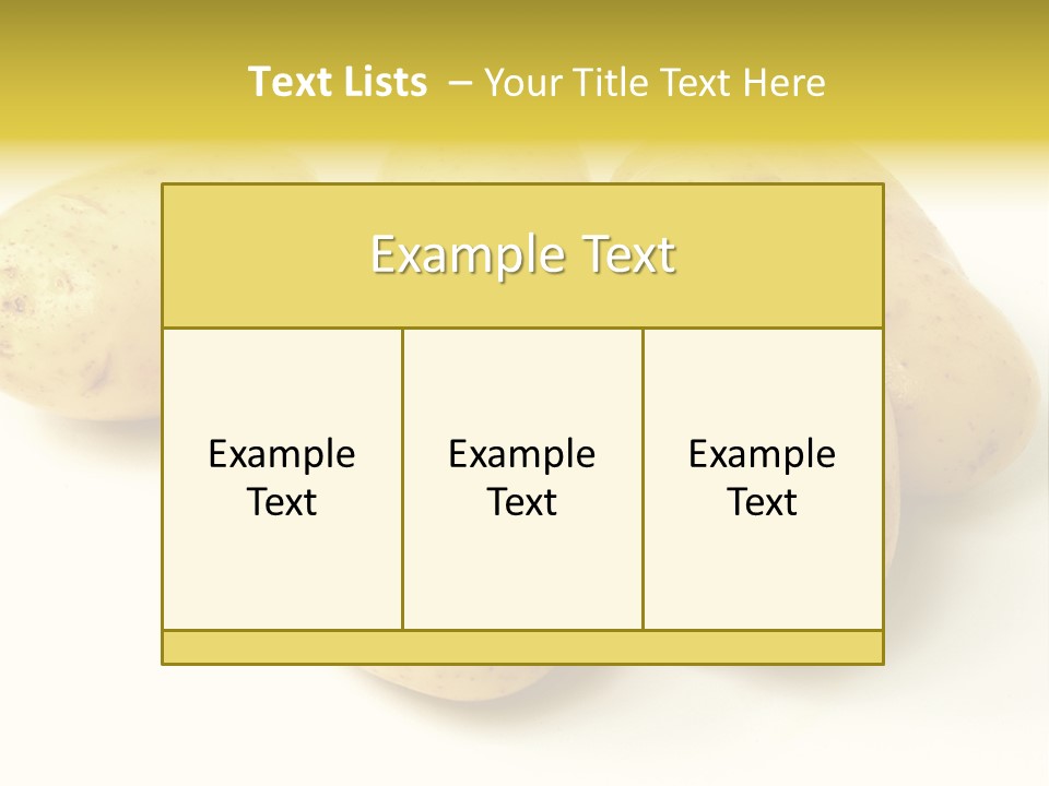 White Foodstuff Health PowerPoint Template
