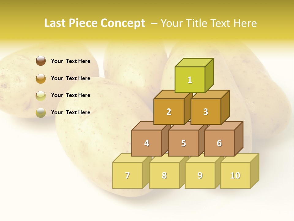 White Foodstuff Health PowerPoint Template