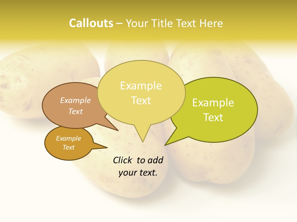 White Foodstuff Health PowerPoint Template