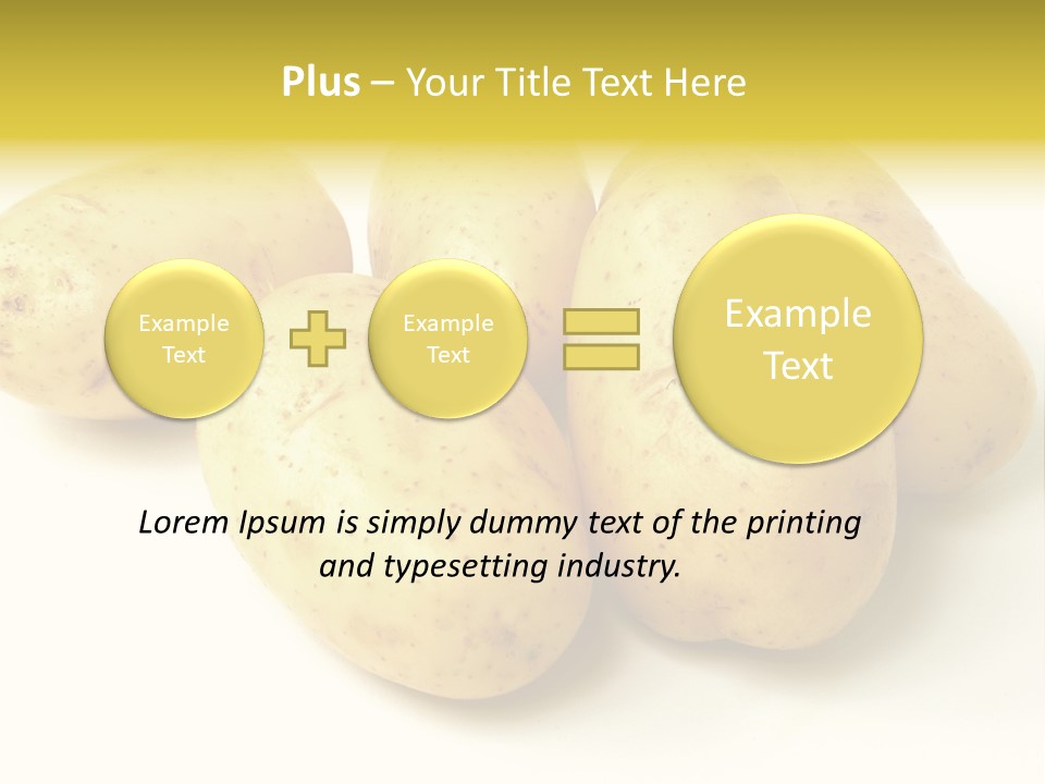White Foodstuff Health PowerPoint Template