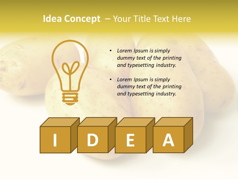 White Foodstuff Health PowerPoint Template