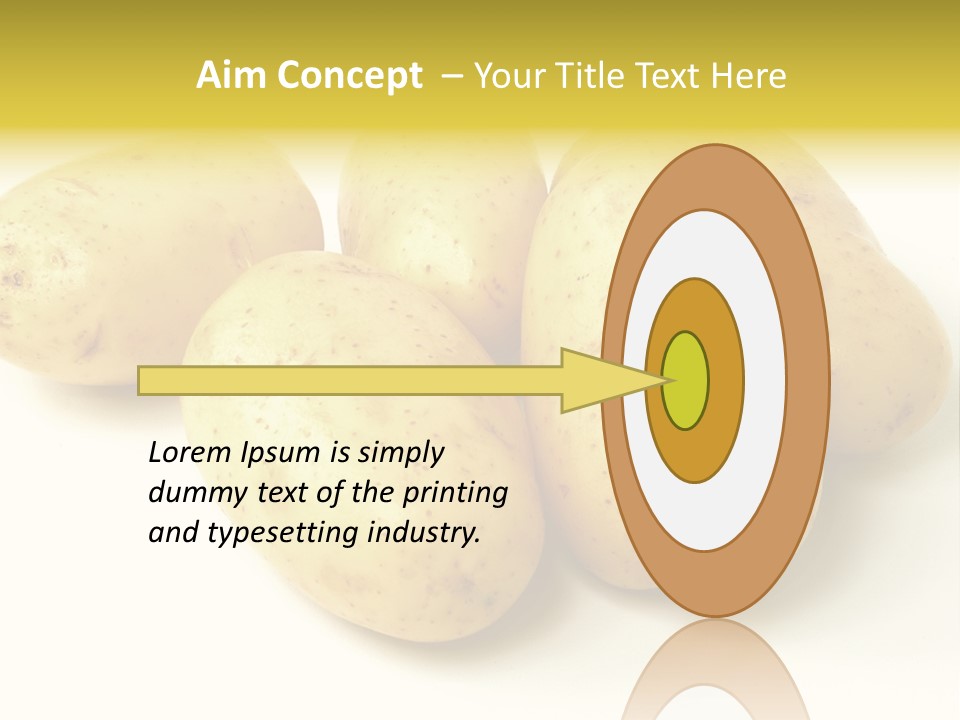 White Foodstuff Health PowerPoint Template