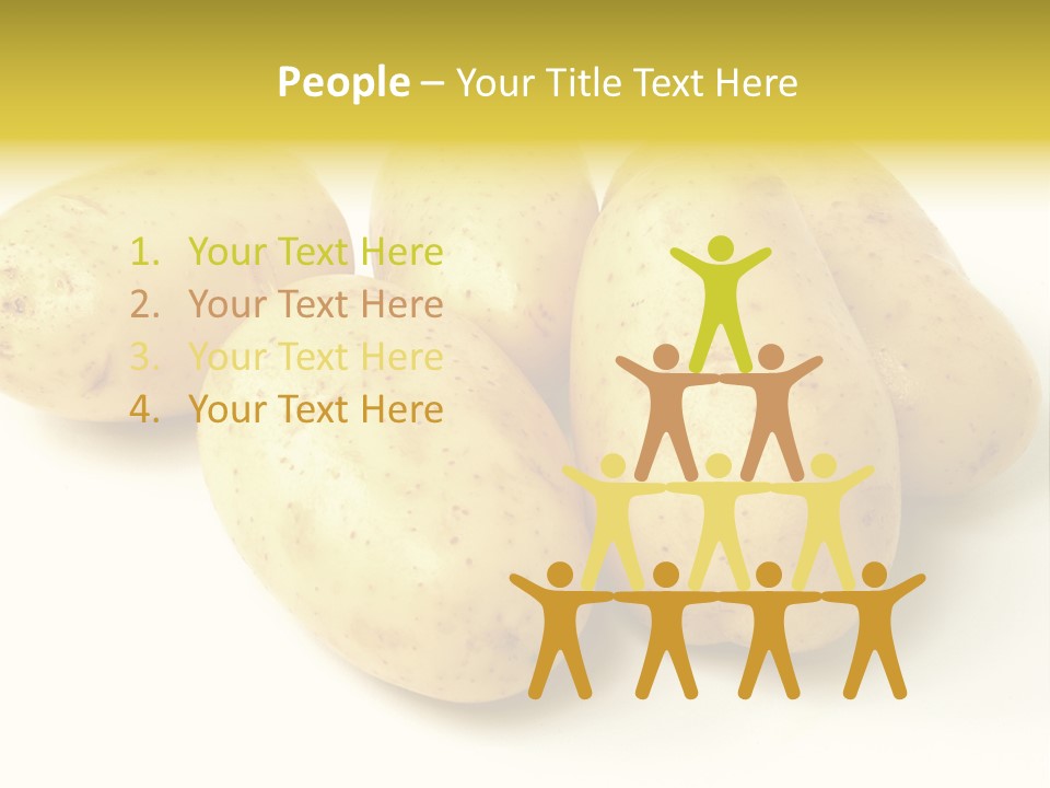 White Foodstuff Health PowerPoint Template