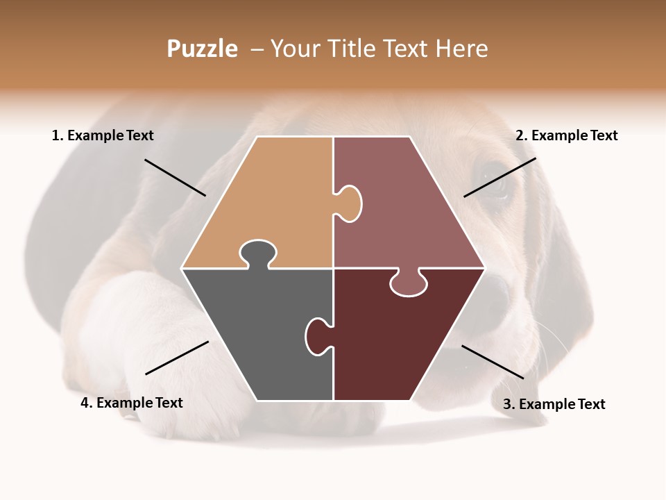 A Dog Laying Down With A Bone In Its Mouth PowerPoint Template