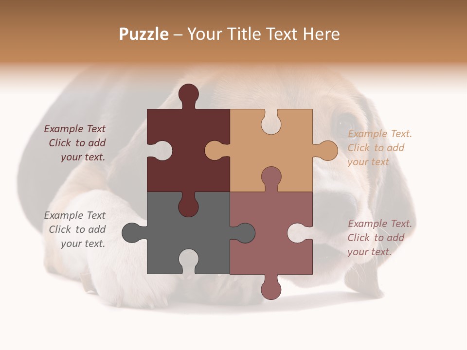 A Dog Laying Down With A Bone In Its Mouth PowerPoint Template