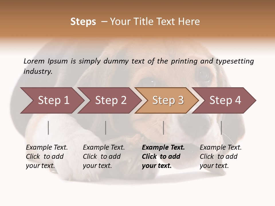 A Dog Laying Down With A Bone In Its Mouth PowerPoint Template