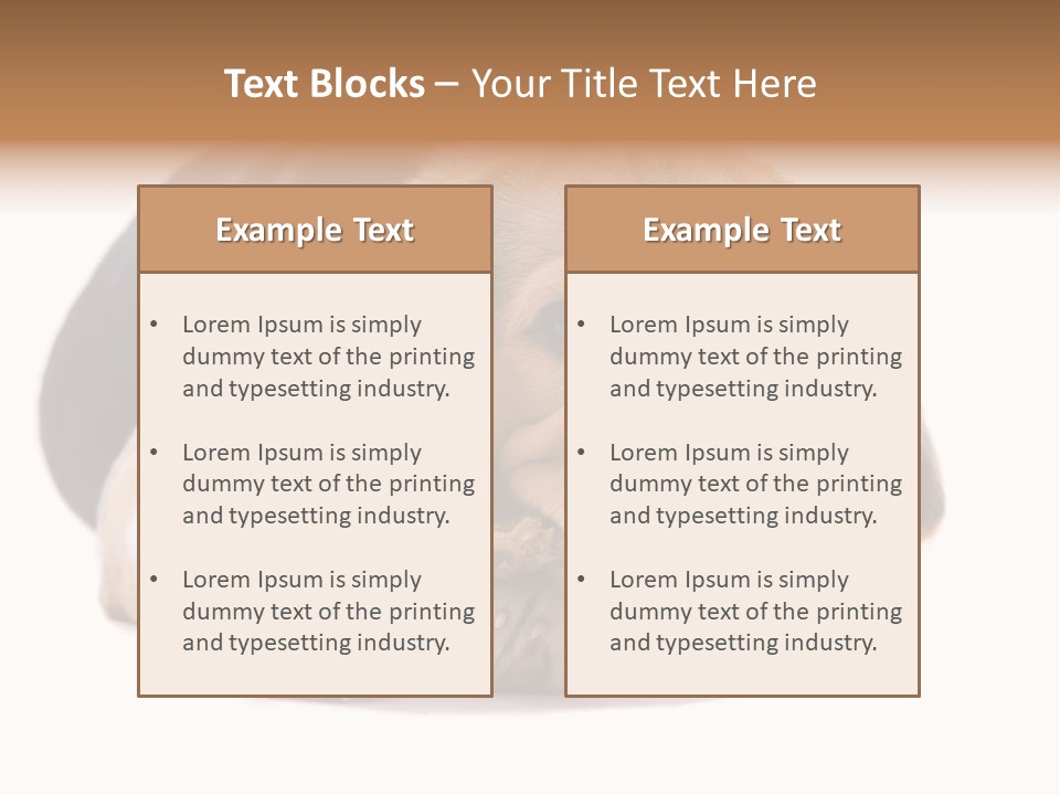 A Dog Laying Down With A Bone In Its Mouth PowerPoint Template
