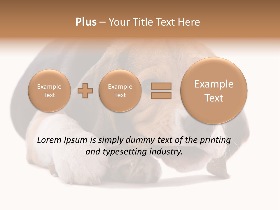 A Dog Laying Down With A Bone In Its Mouth PowerPoint Template