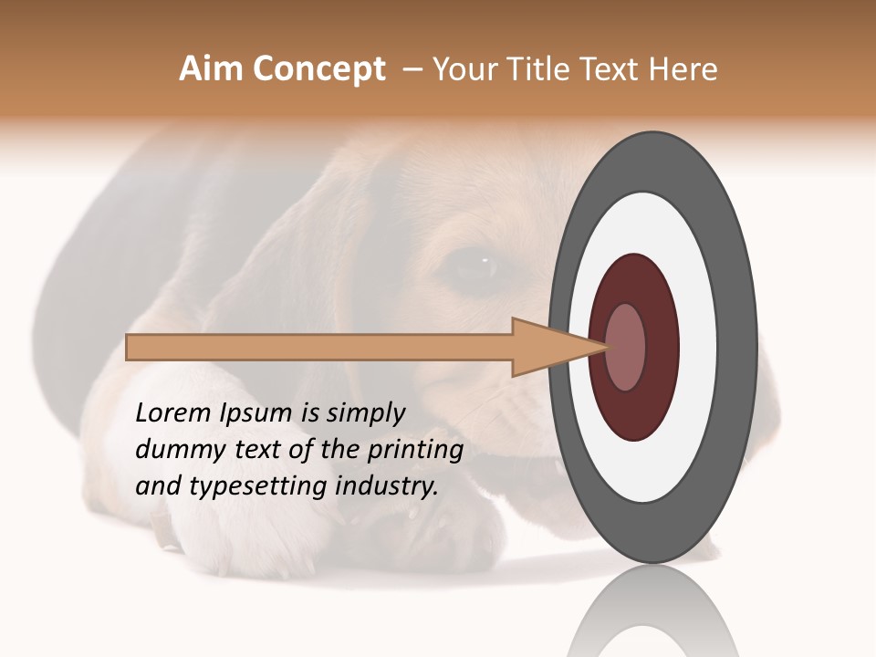 A Dog Laying Down With A Bone In Its Mouth PowerPoint Template