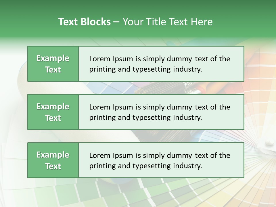 A Group Of Paint Brushes And A Paint Roller On A White Background PowerPoint Template