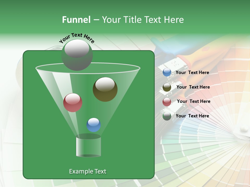 A Group Of Paint Brushes And A Paint Roller On A White Background PowerPoint Template