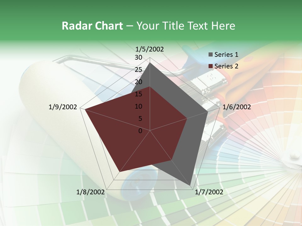 A Group Of Paint Brushes And A Paint Roller On A White Background PowerPoint Template