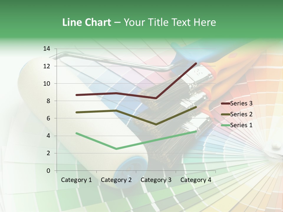 A Group Of Paint Brushes And A Paint Roller On A White Background PowerPoint Template