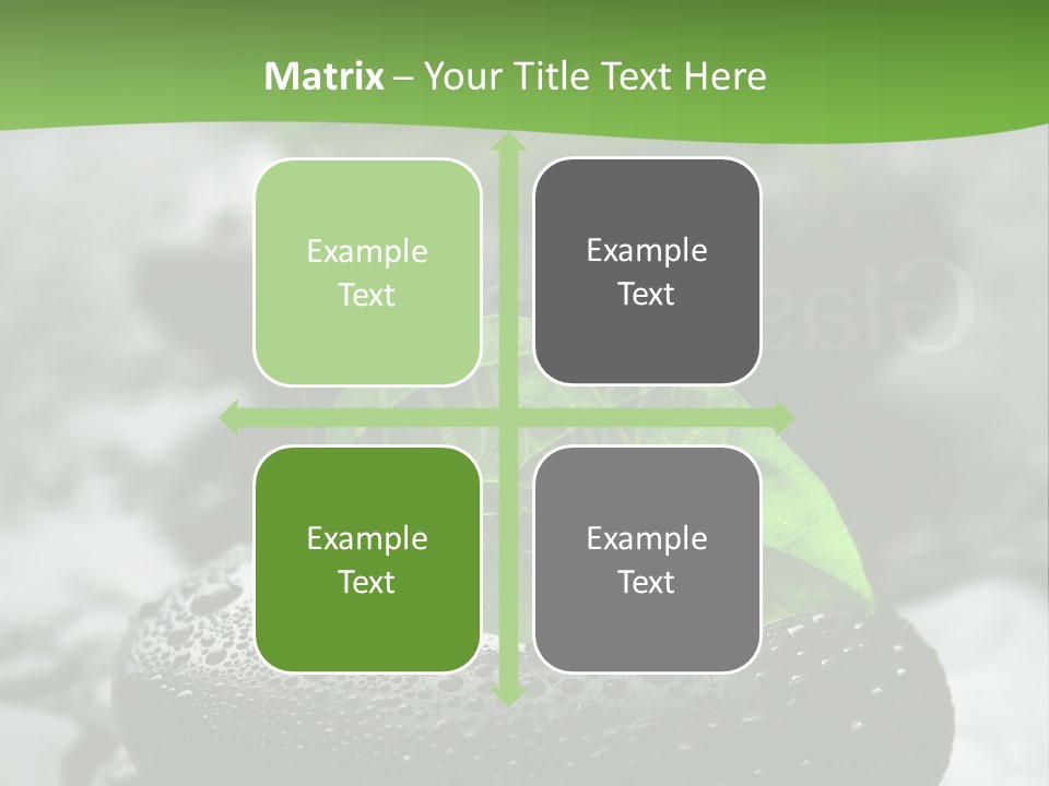 A Group Of Rocks With Green Leaves On Them PowerPoint Template