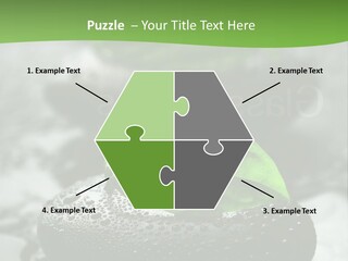 A Group Of Rocks With Green Leaves On Them PowerPoint Template