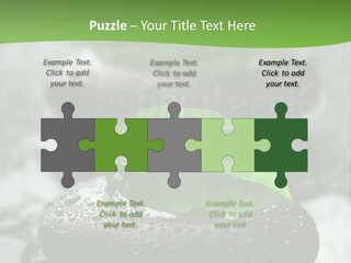 A Group Of Rocks With Green Leaves On Them PowerPoint Template