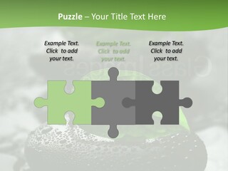 A Group Of Rocks With Green Leaves On Them PowerPoint Template