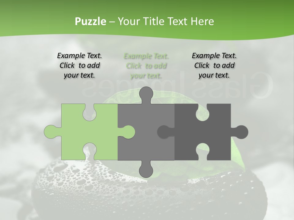 A Group Of Rocks With Green Leaves On Them PowerPoint Template
