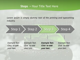 A Group Of Rocks With Green Leaves On Them PowerPoint Template