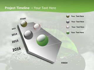 A Group Of Rocks With Green Leaves On Them PowerPoint Template
