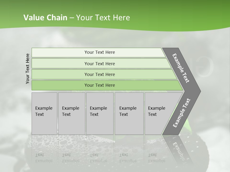 A Group Of Rocks With Green Leaves On Them PowerPoint Template