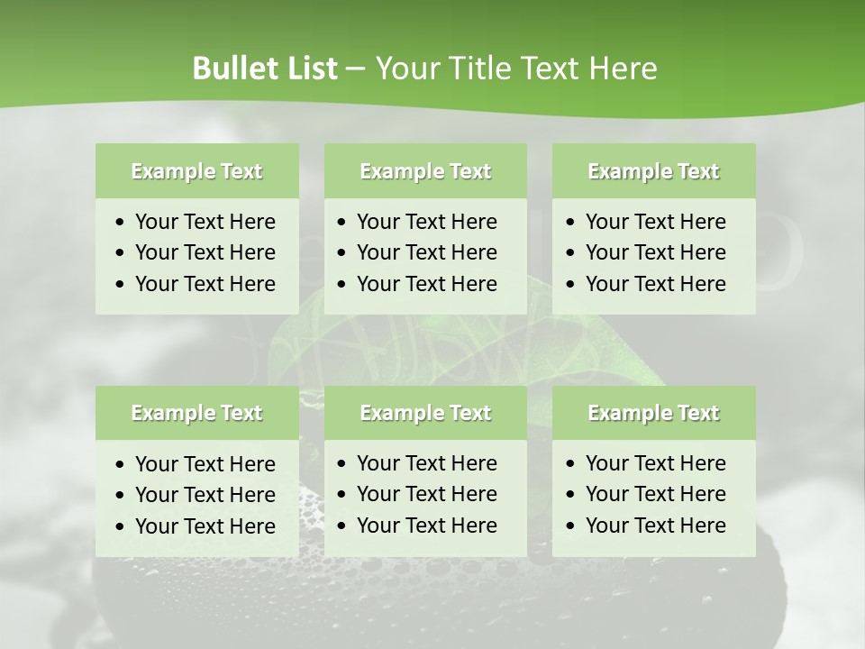A Group Of Rocks With Green Leaves On Them PowerPoint Template