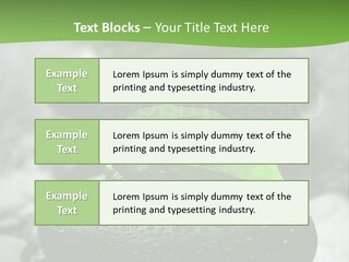 A Group Of Rocks With Green Leaves On Them PowerPoint Template