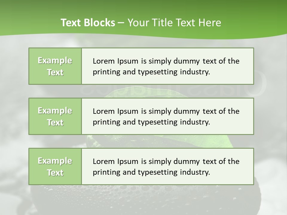 A Group Of Rocks With Green Leaves On Them PowerPoint Template
