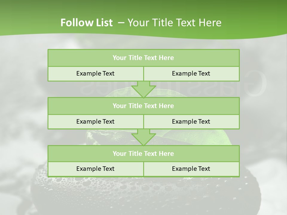 A Group Of Rocks With Green Leaves On Them PowerPoint Template