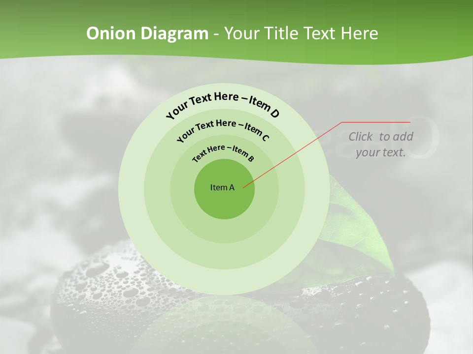 A Group Of Rocks With Green Leaves On Them PowerPoint Template
