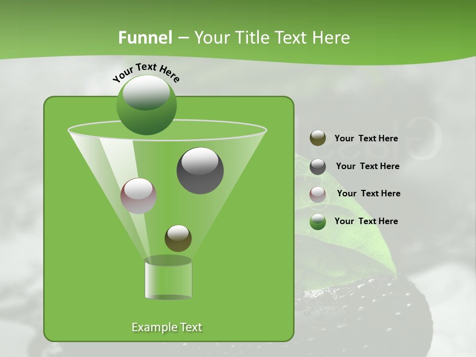 A Group Of Rocks With Green Leaves On Them PowerPoint Template