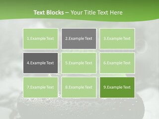 A Group Of Rocks With Green Leaves On Them PowerPoint Template