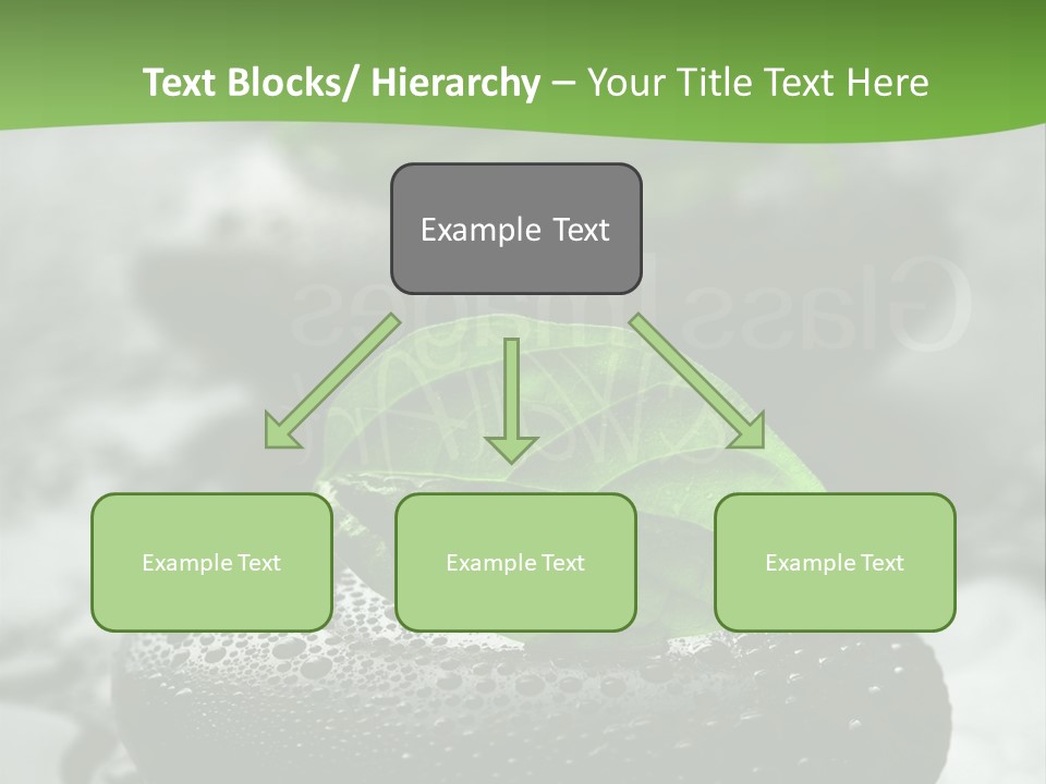 A Group Of Rocks With Green Leaves On Them PowerPoint Template