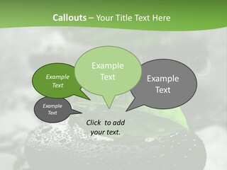 A Group Of Rocks With Green Leaves On Them PowerPoint Template