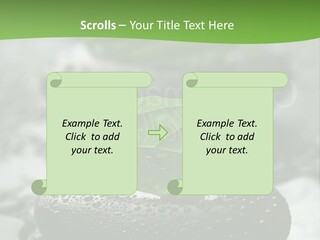 A Group Of Rocks With Green Leaves On Them PowerPoint Template