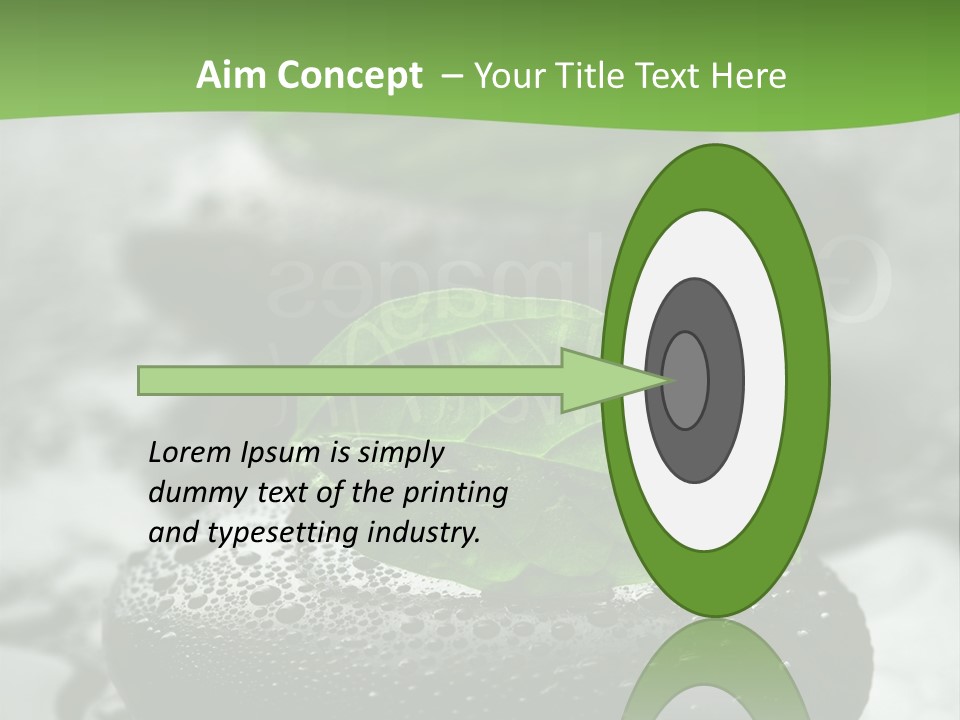 A Group Of Rocks With Green Leaves On Them PowerPoint Template