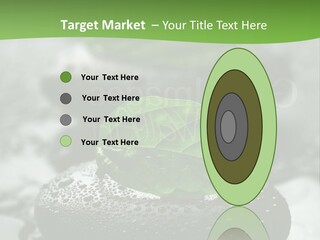A Group Of Rocks With Green Leaves On Them PowerPoint Template