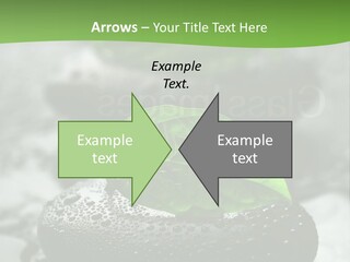 A Group Of Rocks With Green Leaves On Them PowerPoint Template