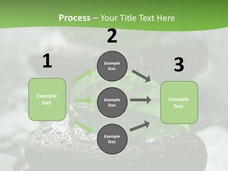 A Group Of Rocks With Green Leaves On Them PowerPoint Template