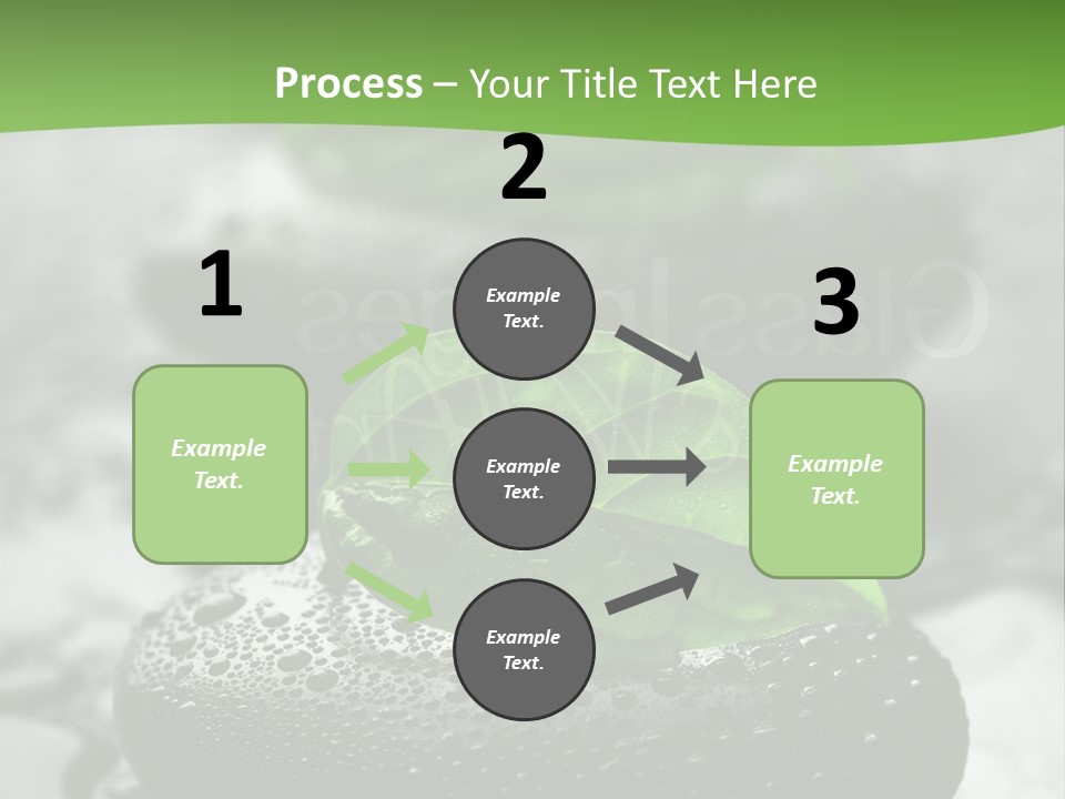 A Group Of Rocks With Green Leaves On Them PowerPoint Template
