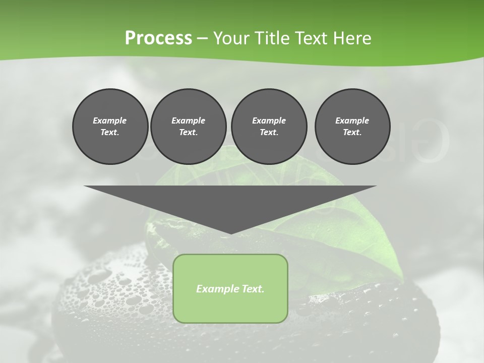 A Group Of Rocks With Green Leaves On Them PowerPoint Template