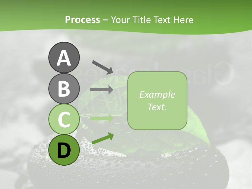 A Group Of Rocks With Green Leaves On Them PowerPoint Template