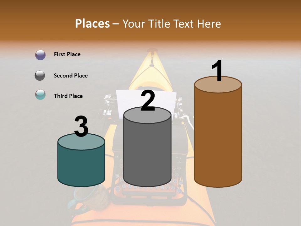 Laughable Coffee Cup Yellow PowerPoint Template