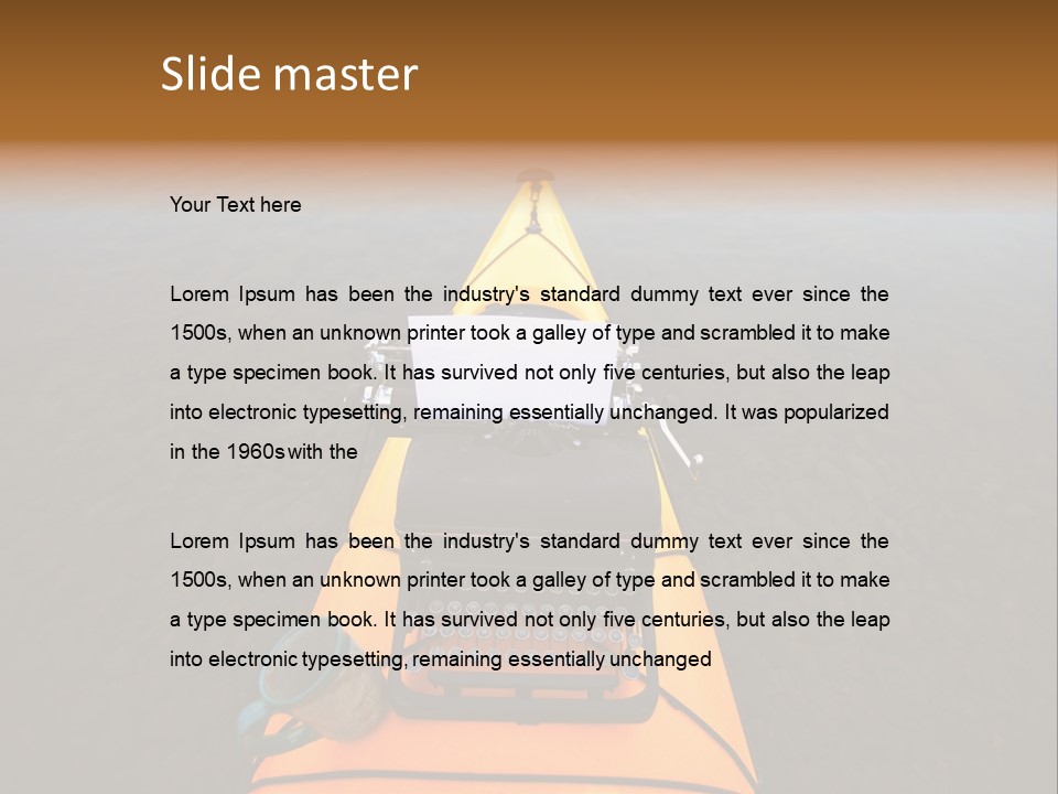 Laughable Coffee Cup Yellow PowerPoint Template