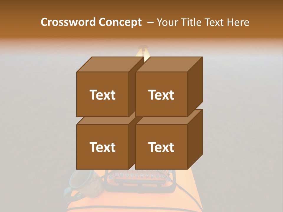 Laughable Coffee Cup Yellow PowerPoint Template