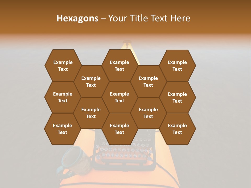 Laughable Coffee Cup Yellow PowerPoint Template