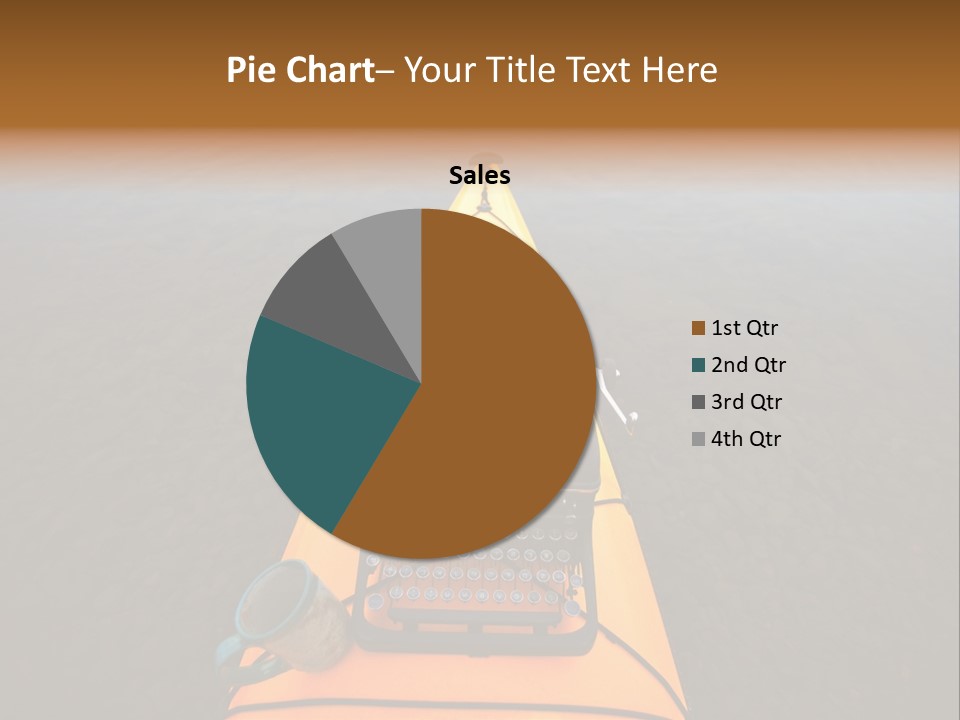 Laughable Coffee Cup Yellow PowerPoint Template