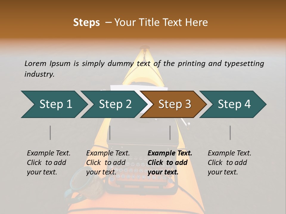 Laughable Coffee Cup Yellow PowerPoint Template