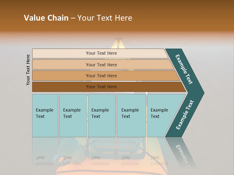 Laughable Coffee Cup Yellow PowerPoint Template